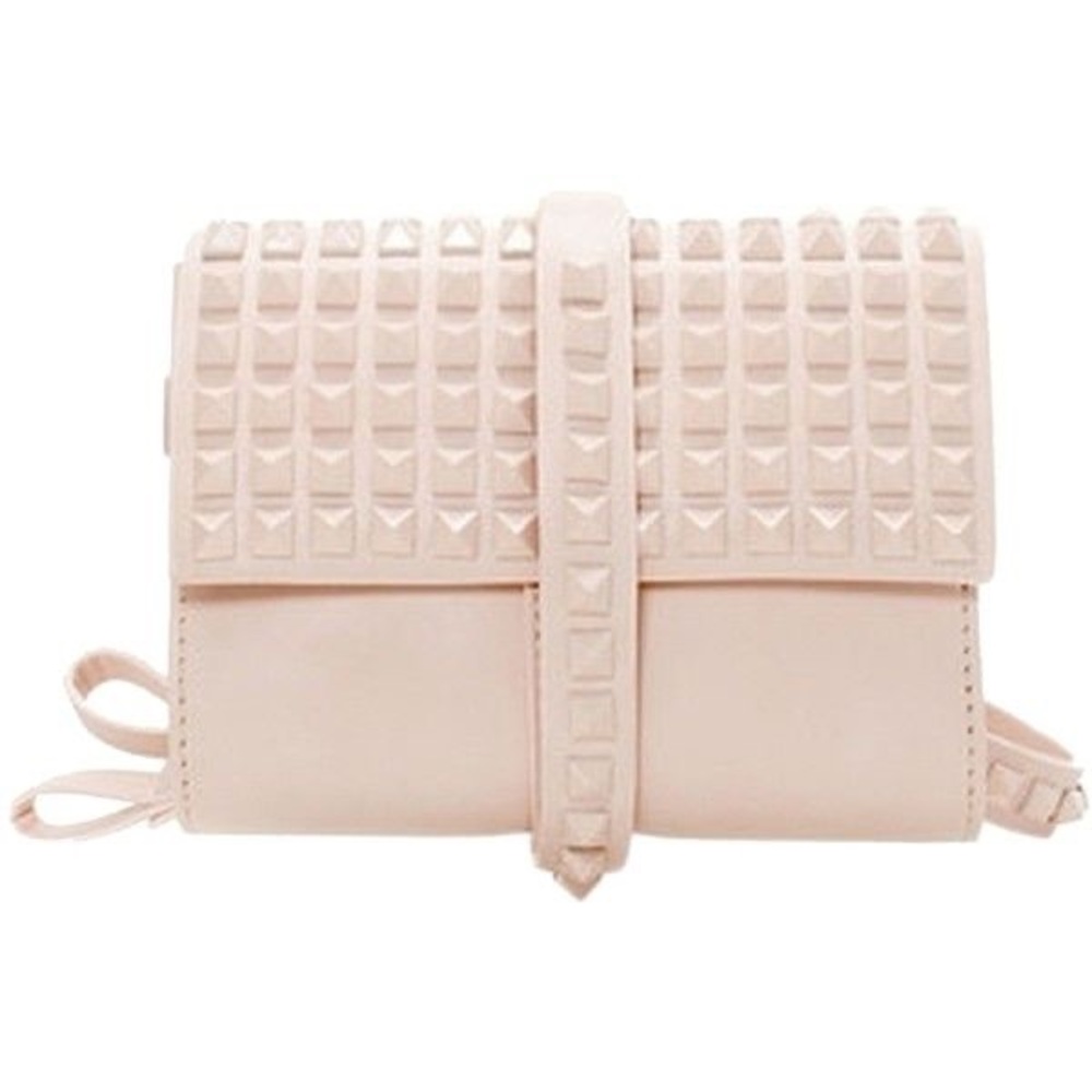 Zara Blush Pink Studded Clutch Wristlet